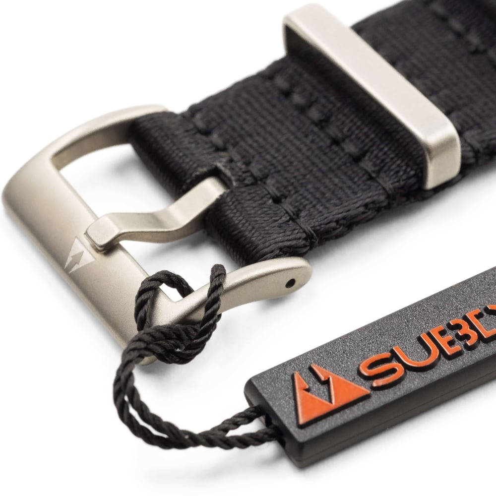 22 mm Seatbelt Singlepass NATO Band schwarz