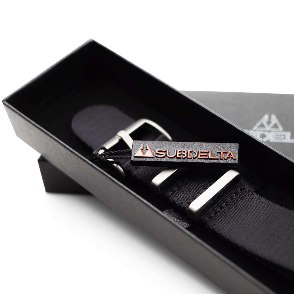 22 mm Seatbelt Singlepass NATO Band schwarz