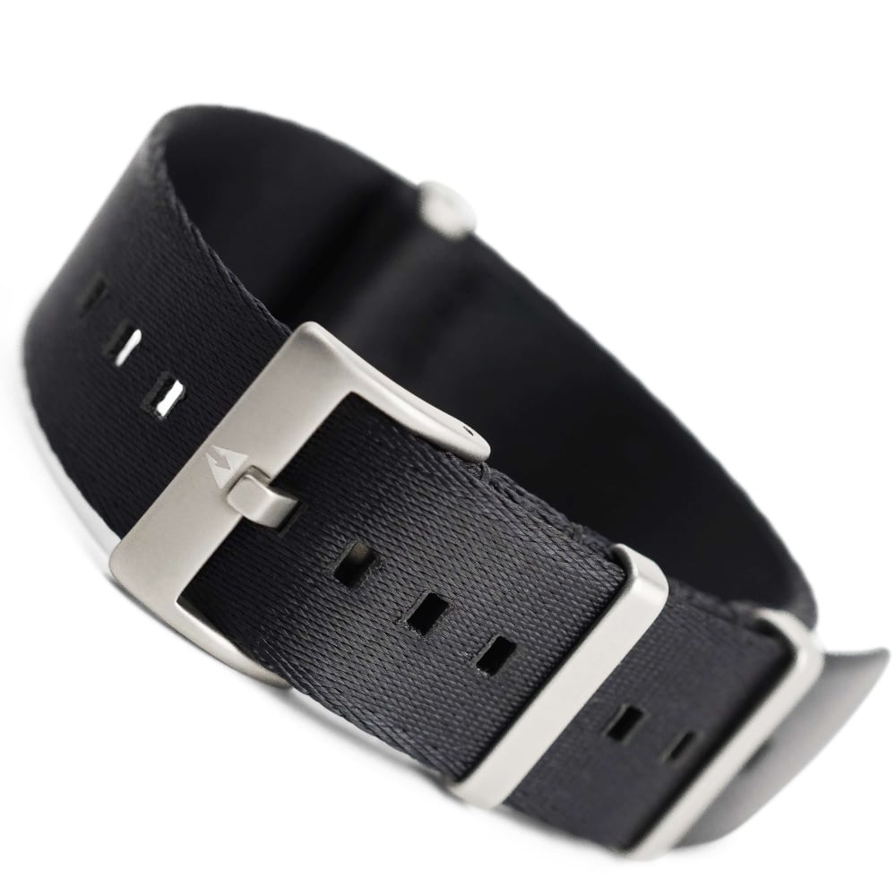 22 mm Seatbelt Singlepass NATO Band schwarz